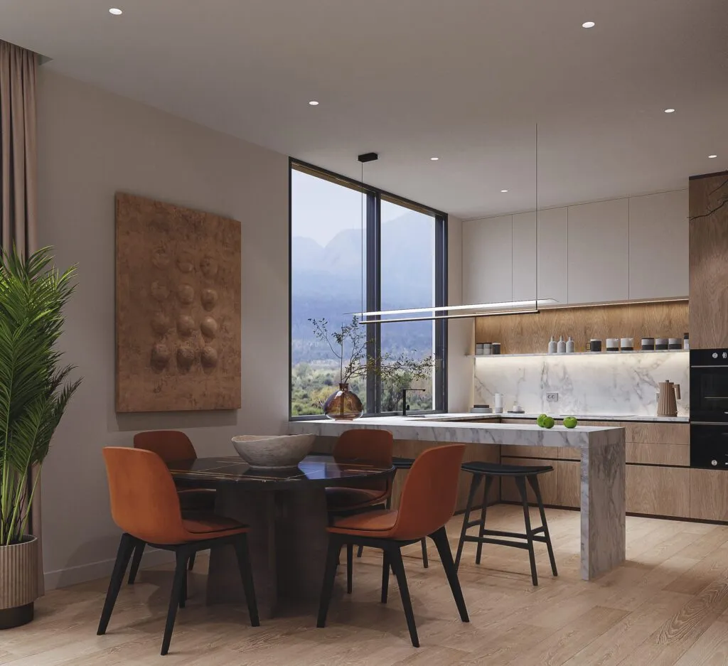 Kitchen and dining